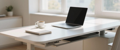 Framväxten av höj- och sänkbara skrivbord: Balans mellan hälsa, teknik och arbetsplatstrender